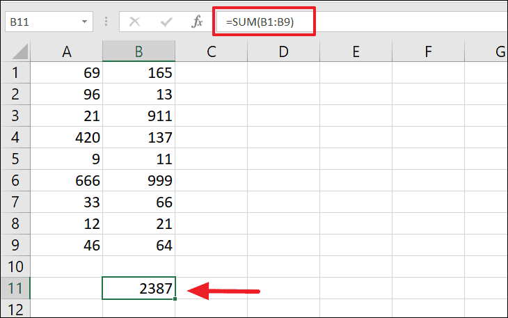 how to sum a column in excel mac