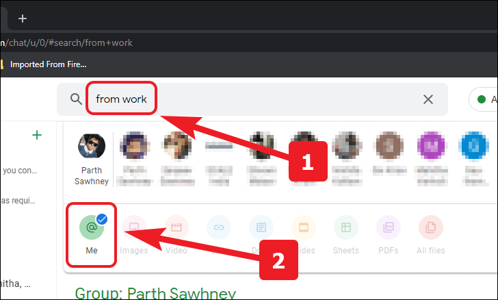 find mentions - - quick google chat tips and tricks