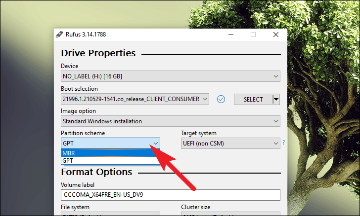 write gpt iso to usb