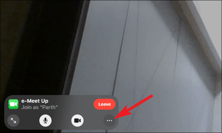 tap more to enable grid view in facetime on windows