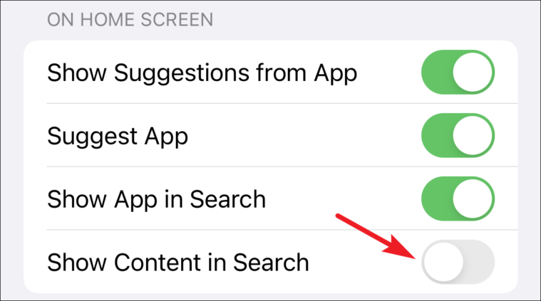 Disable photos from spotlight search 