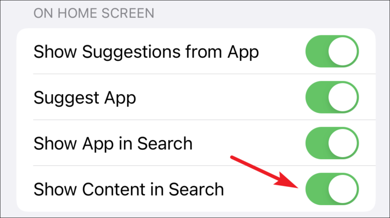 Enable photos from spotlight search