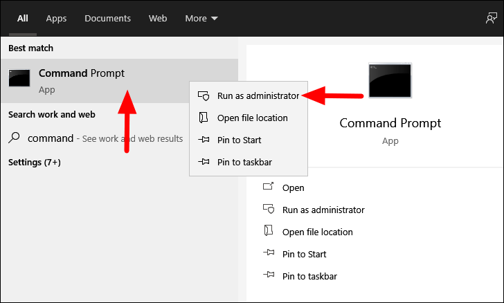 command window pops up and disappears