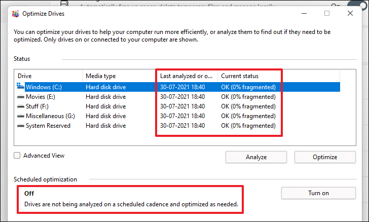 how to optimize hard drive