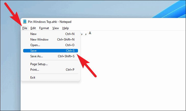 how to pin windows on top