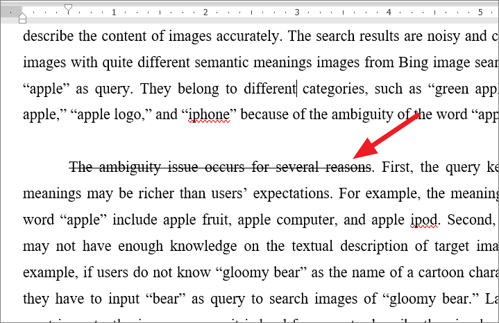 word strikethrough shortcut